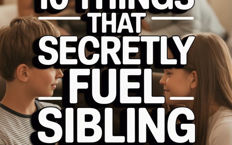 Family engaging in a playful moment highlighting sibling jealousy and sibling rivalry dynamics.