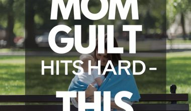 Single mom finding comfort and support in a peaceful park setting.