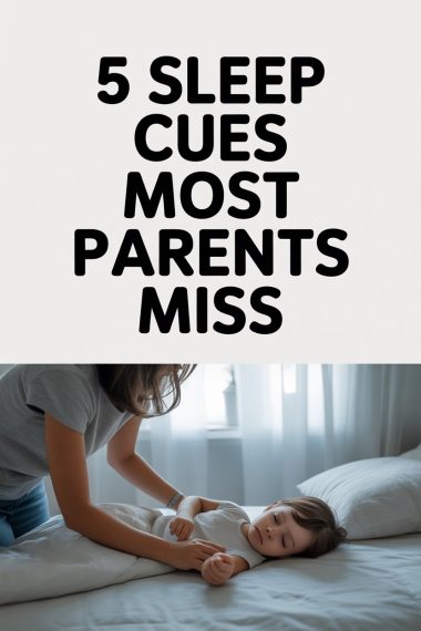 Parent detects childs bedtime cues during peaceful sleep scene in cozy bedroom.