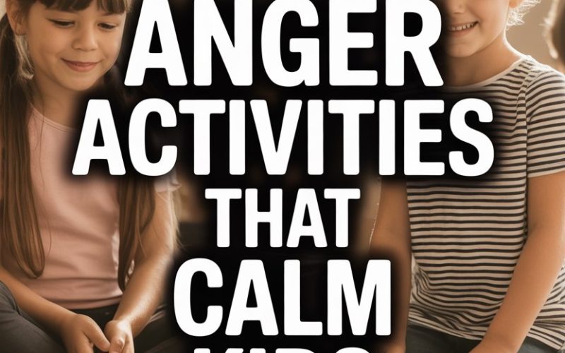 Children engaging in calming activities indoors to manage anger and promote emotional well-being.