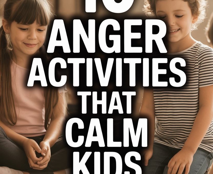 Children engaging in calming activities indoors to manage anger and promote emotional well-being.