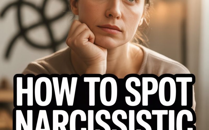 Young woman contemplating narcissistic traits in herself for self-awareness and personal growth.
