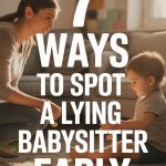 Mother and toddlerged bonding scene with tips to spot a lying babysitter.