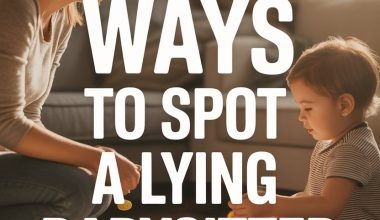 Mother and toddlerged bonding scene with tips to spot a lying babysitter.