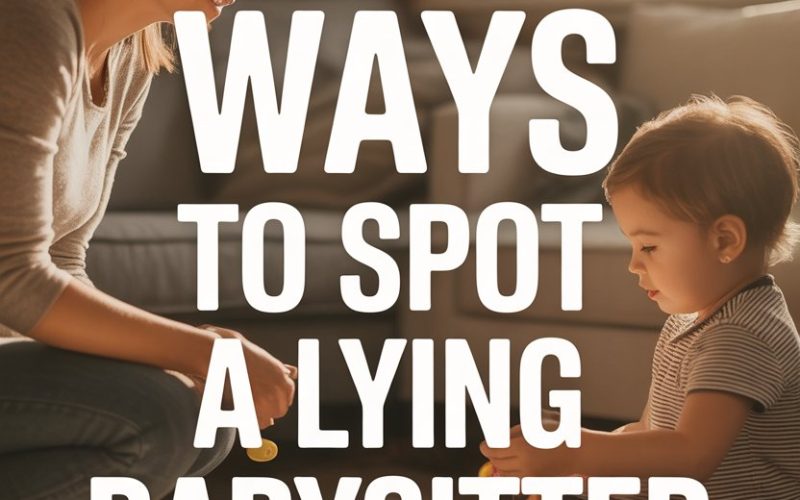 Mother and toddlerged bonding scene with tips to spot a lying babysitter.