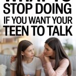 Two women having a heartfelt, supportive conversation about teens in a cozy living room.