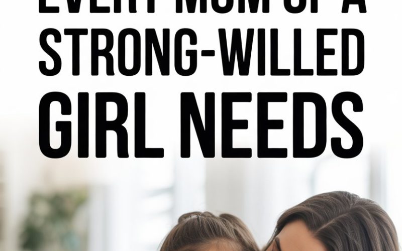 Mother and daughter sharing a loving moment, celebrating strong-willed girls and maternal strength.