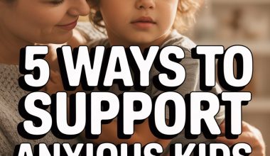 Mother gently comforting anxious child in cozy home, promoting caring support for kids anxiety.