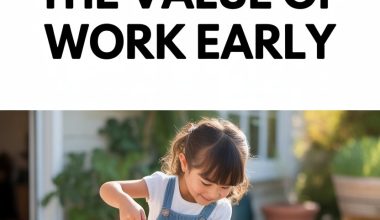 Young girl watering plants outdoors, teaching kids the value of work and responsibility through gardening.