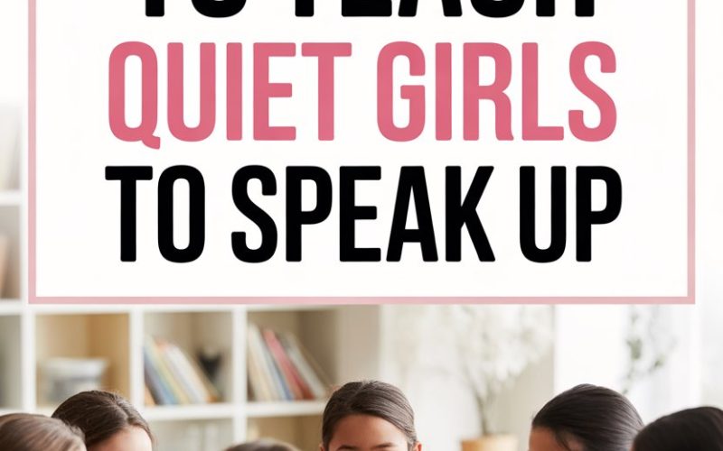 Girls engaged in a classroom discussion, inspiring ways to help quiet girls speak up confidently.