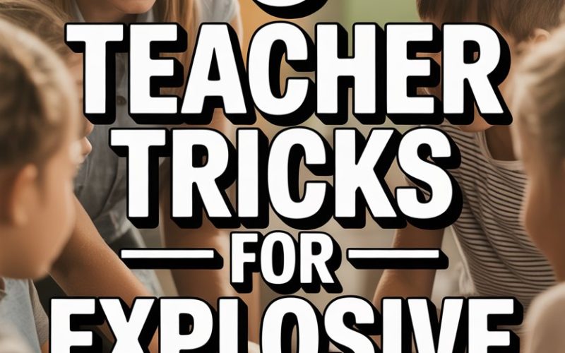 Teacher engaging energetic children with effective classroom strategies.
