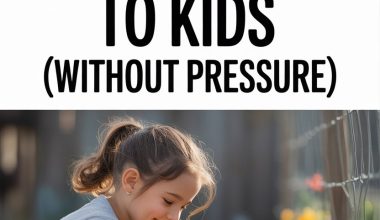 Child gardening outdoors to teach work ethic without pressure and foster curiosity.