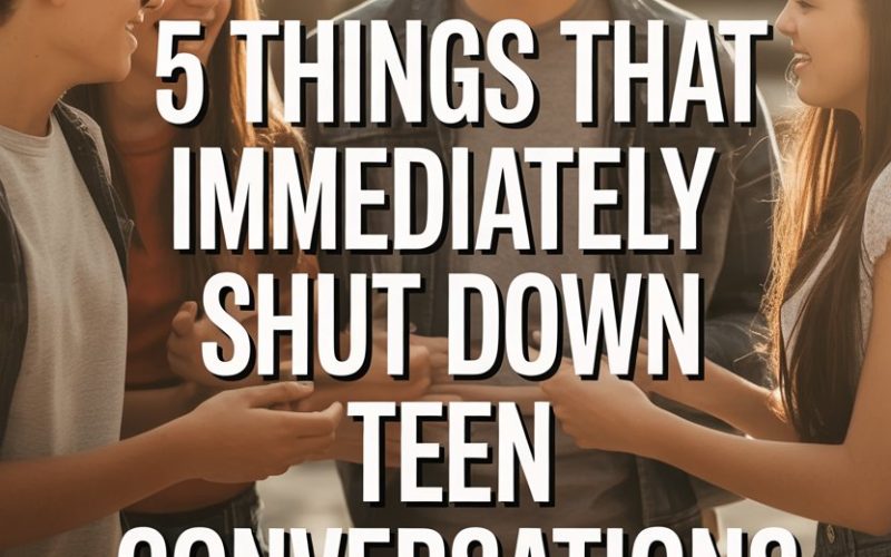 Teenagers chatting outdoors with Christmas lights, highlighting common conversation mistakes to avoid.