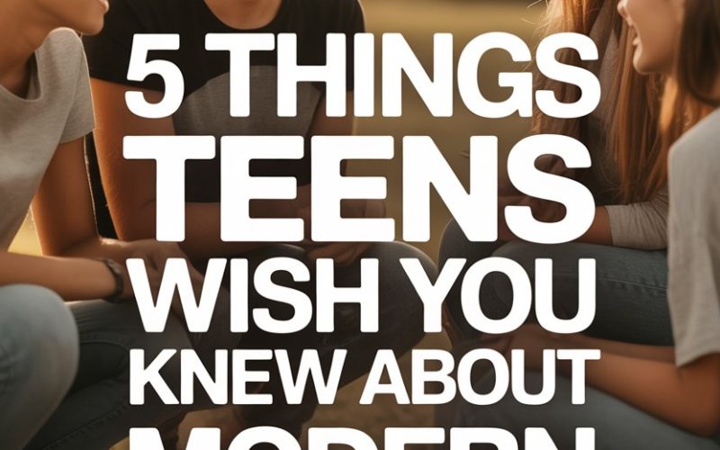 Teenagers enjoying a friendly outdoor conversation about modern dating and relationships.