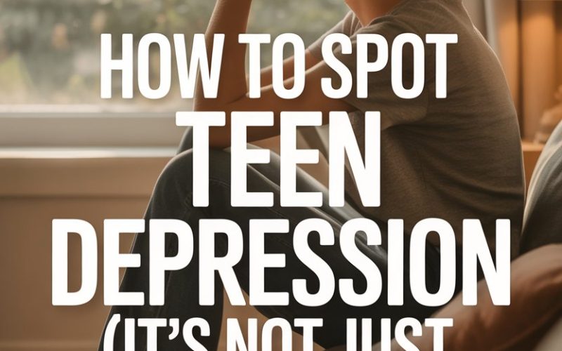 Teen depression awareness: recognizing signs beyond moodiness in a reflective young person indoors.