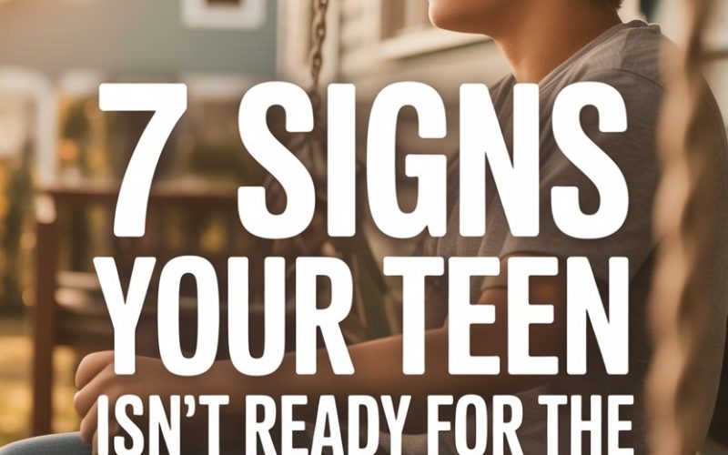 Teen contemplating signs theyre unprepared for the real world outdoors.