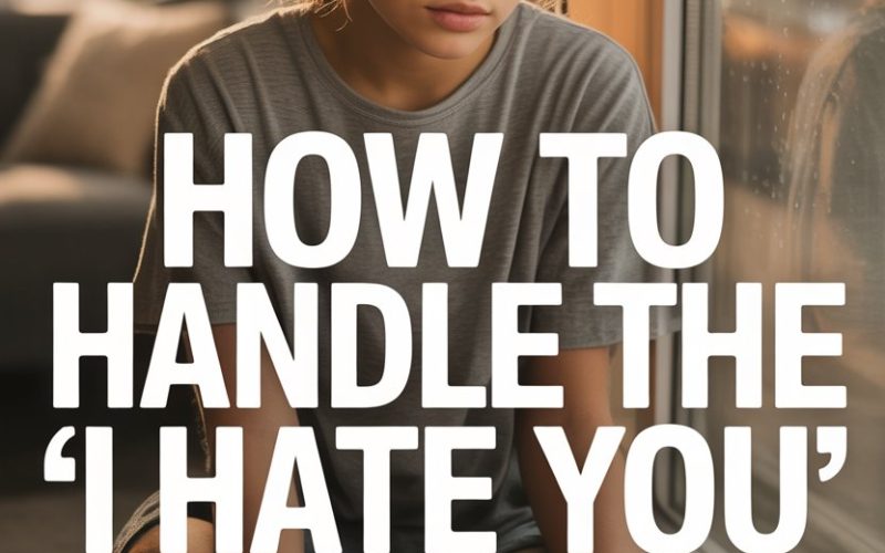 Teen girl feeling upset during the I hate you phase in teens, emotional parenting tips.