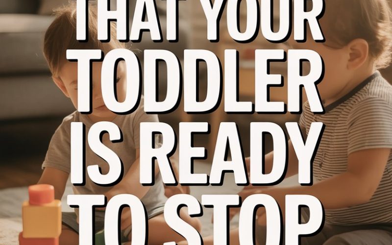 Toddler signs of readiness to stop napping in a cozy, play-filled indoor setting.
