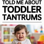 Understanding toddler tantrums with a frustrated child in a colorful playroom.