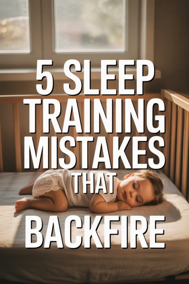 Peaceful sleeping child in a bright room highlighting sleep training mistakes and gentle parenting.