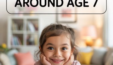 Cheerful girl drawing at table with colorful toys, exploring why kids lie around age 7.