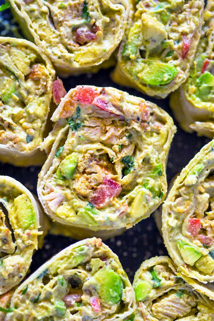 chicken-avocado-roll-up Healthy Chicken Avocado Roll-ups with Leftover Chicken