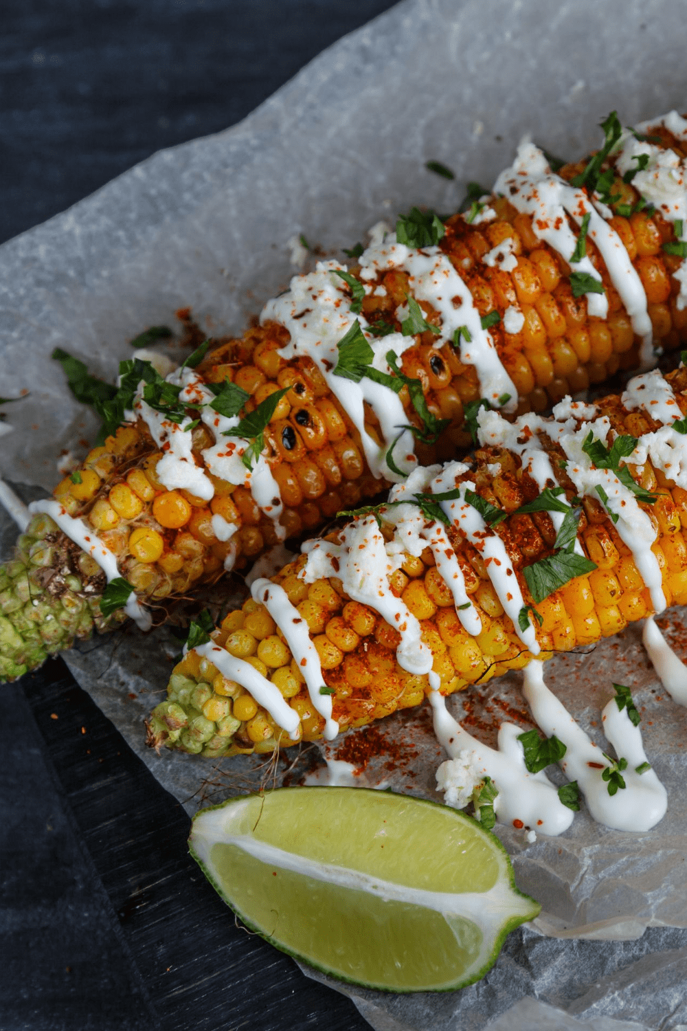 Street Corn With Mayonnaise and Lemon