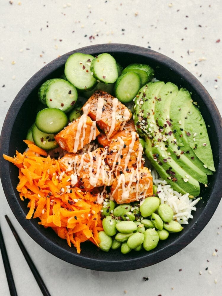 salmon-rice-bowl Salmon Rice Bowl