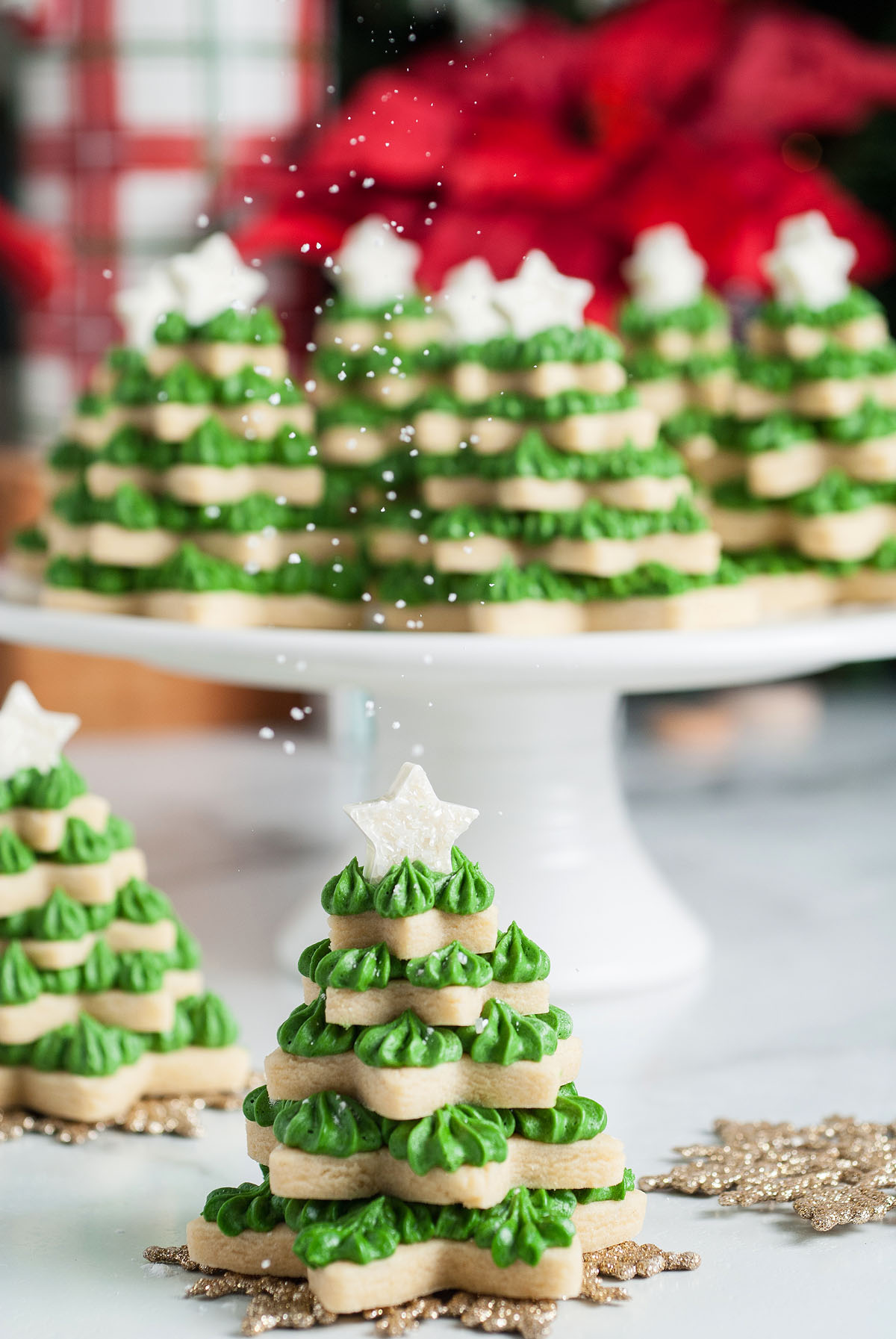 3D Stacked Christmas Tree Sugar Cookies