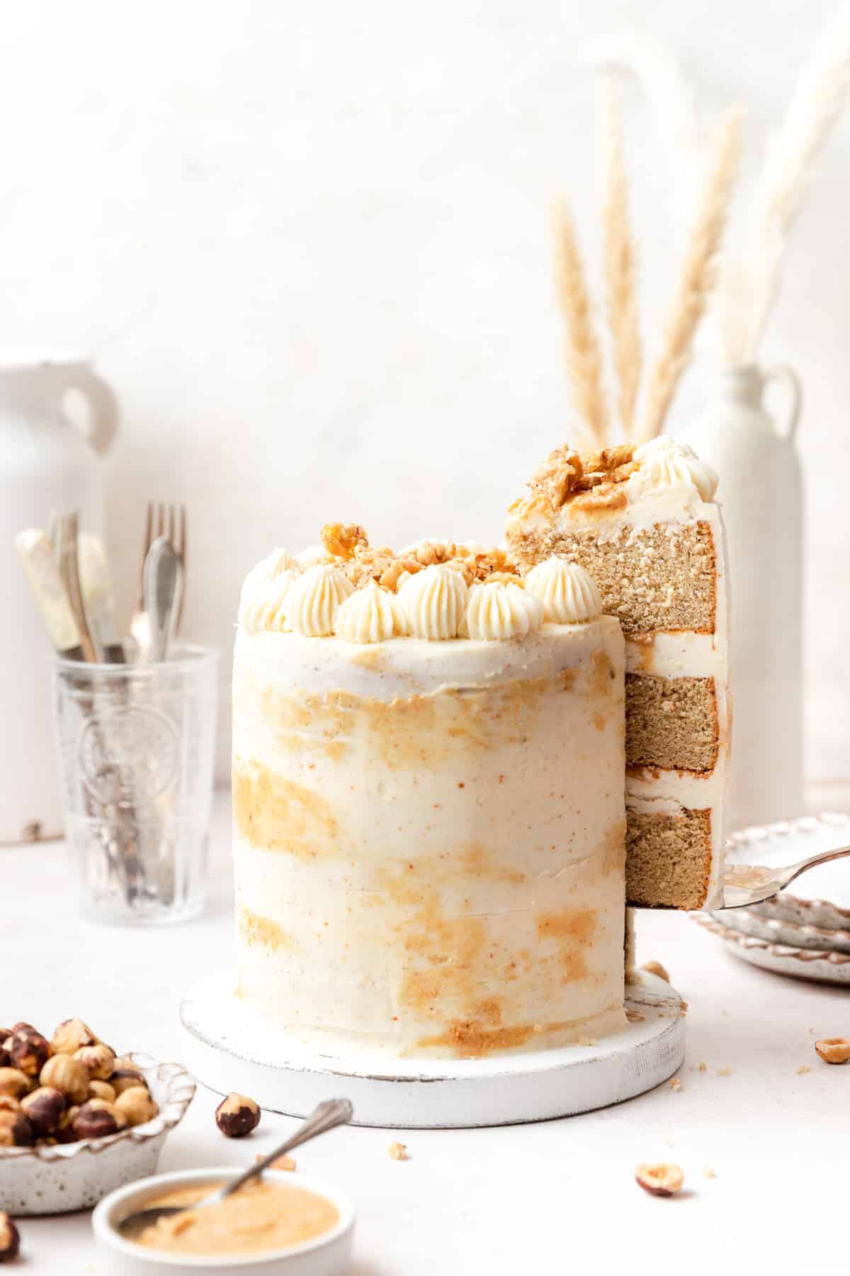 Brown Butter Hazelnut Layer Cake