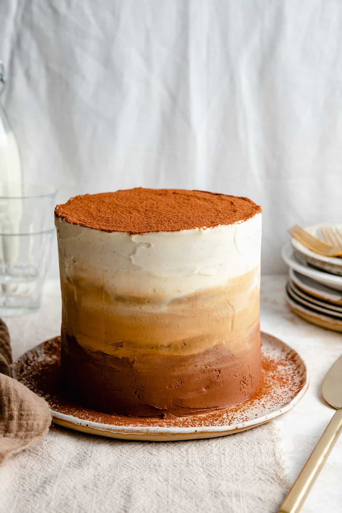 Tiramisu Cake With Mascarpone Frosting