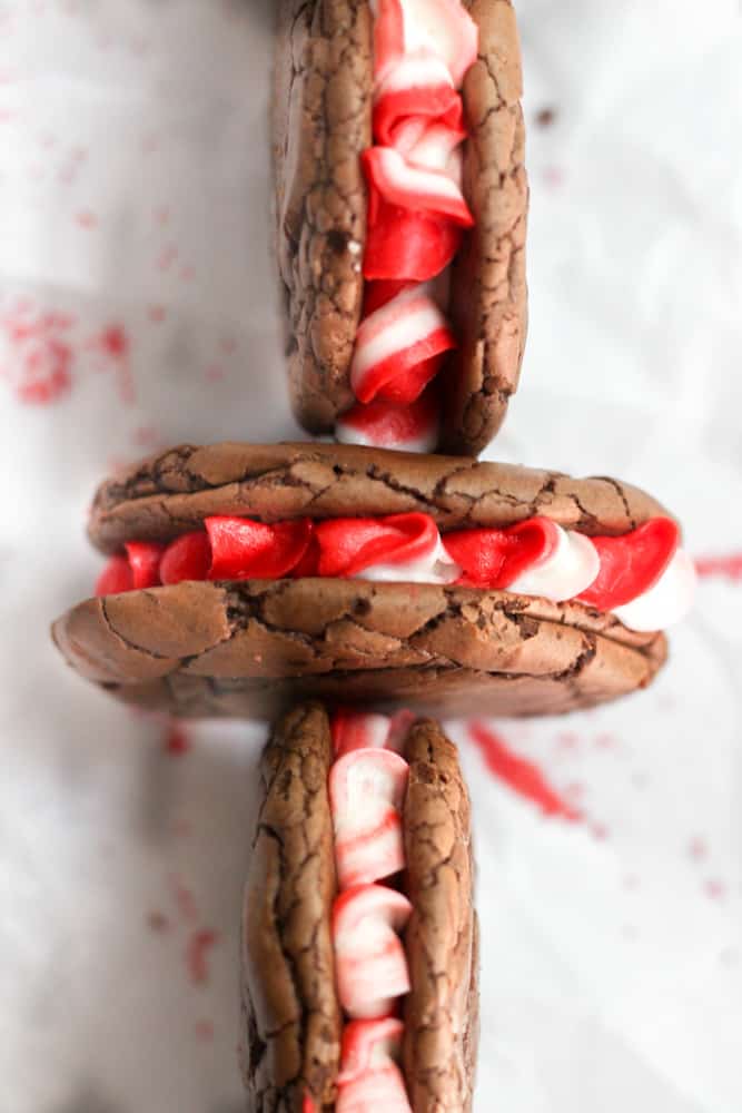 Peppermint Brownie Cookies