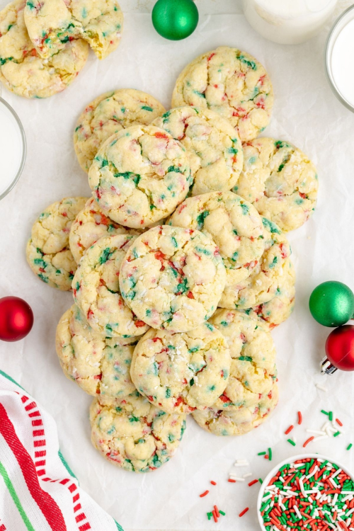 Christmas Gooey Butter Cookies