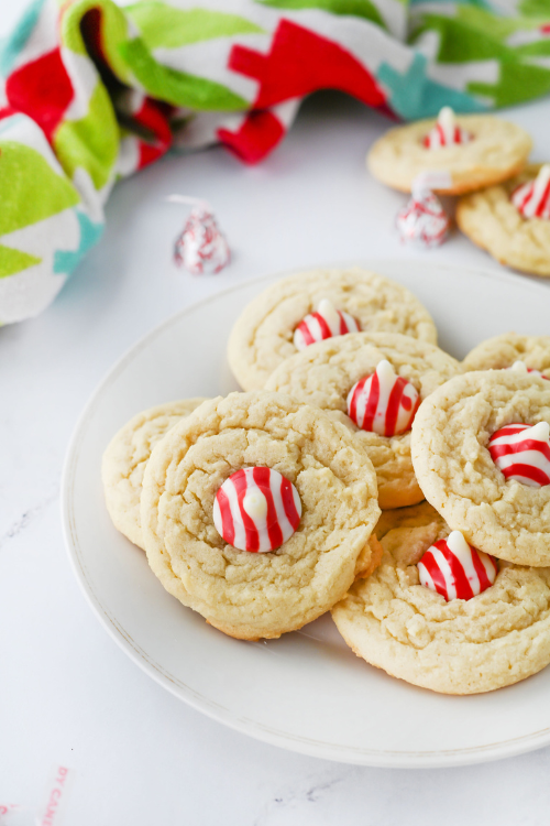 Peppermint Kiss Sugar Cookies