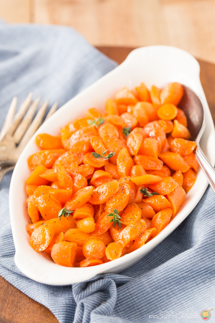 Bourbon Honey Glazed Carrots