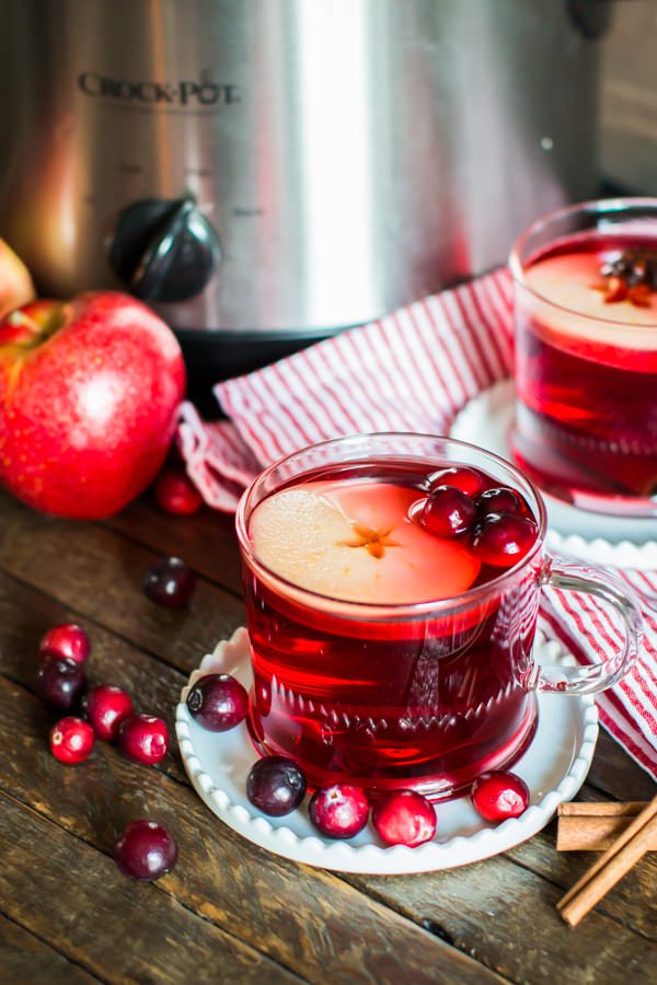 Slow Cooker Cranberry Apple Cider