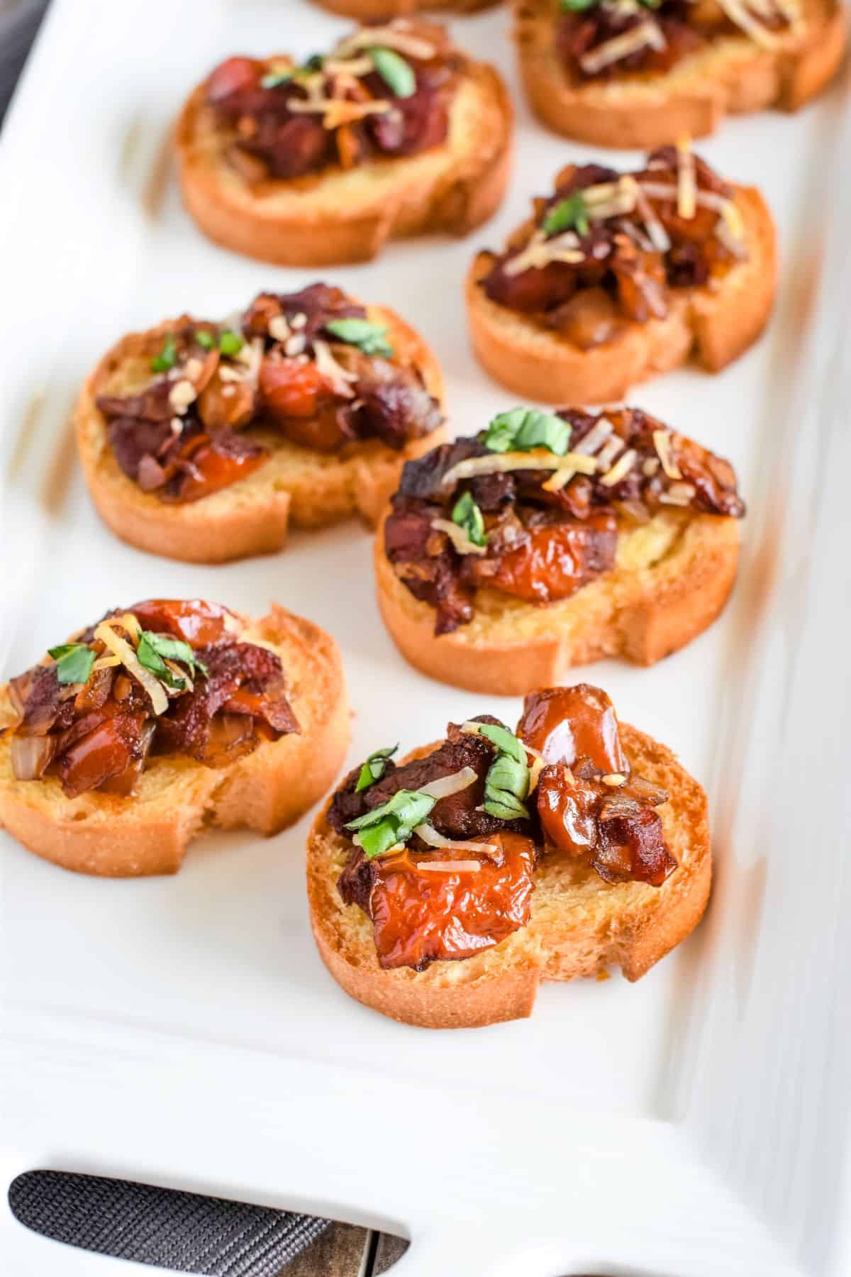 Baked Balsamic Bruschetta