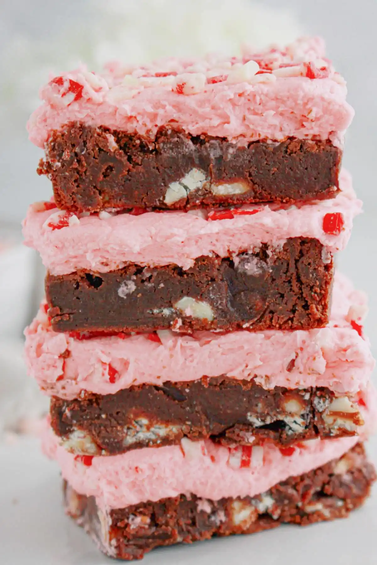 Candy Cane Brownies