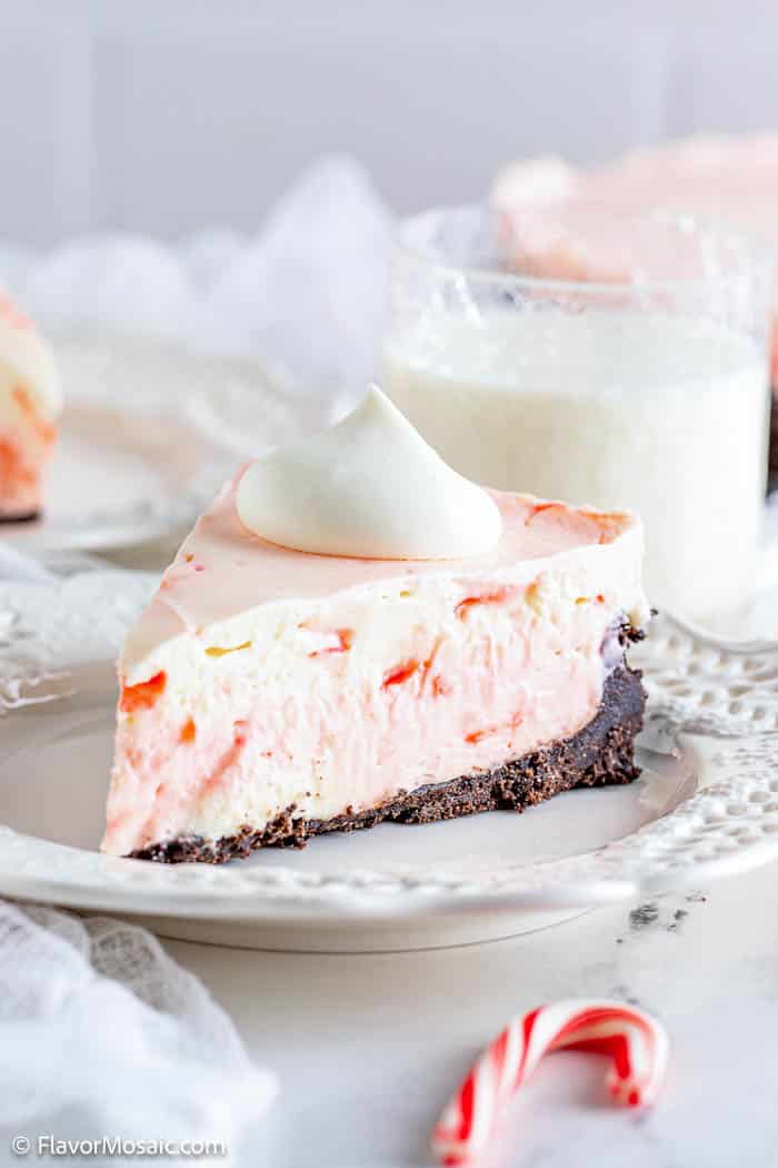NO-BAKE PEPPERMINT CHEESECAKE