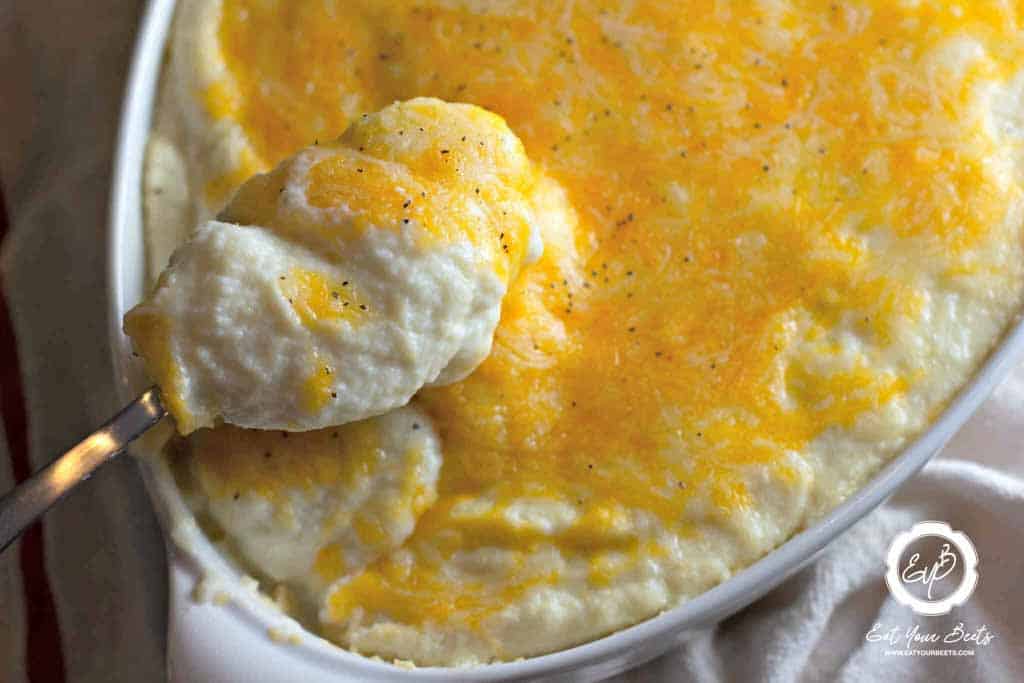 CHEESY MASHED CAULIFLOWER