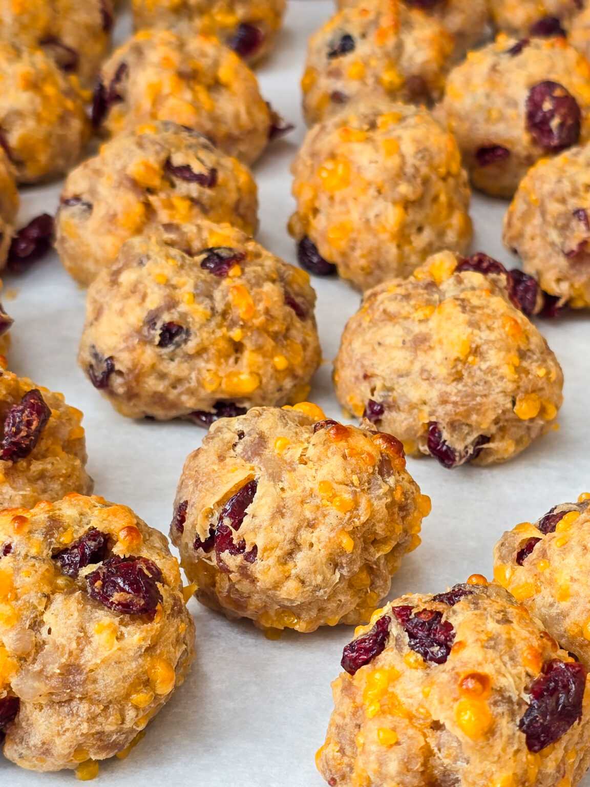 Chipotle Cranberry Sausage Balls