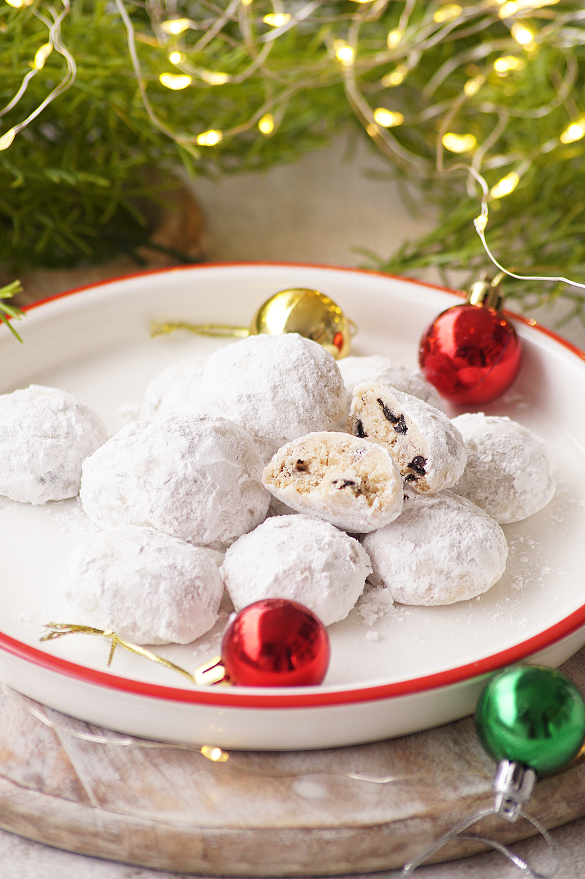 Chocolate Chip Snowball Cookies