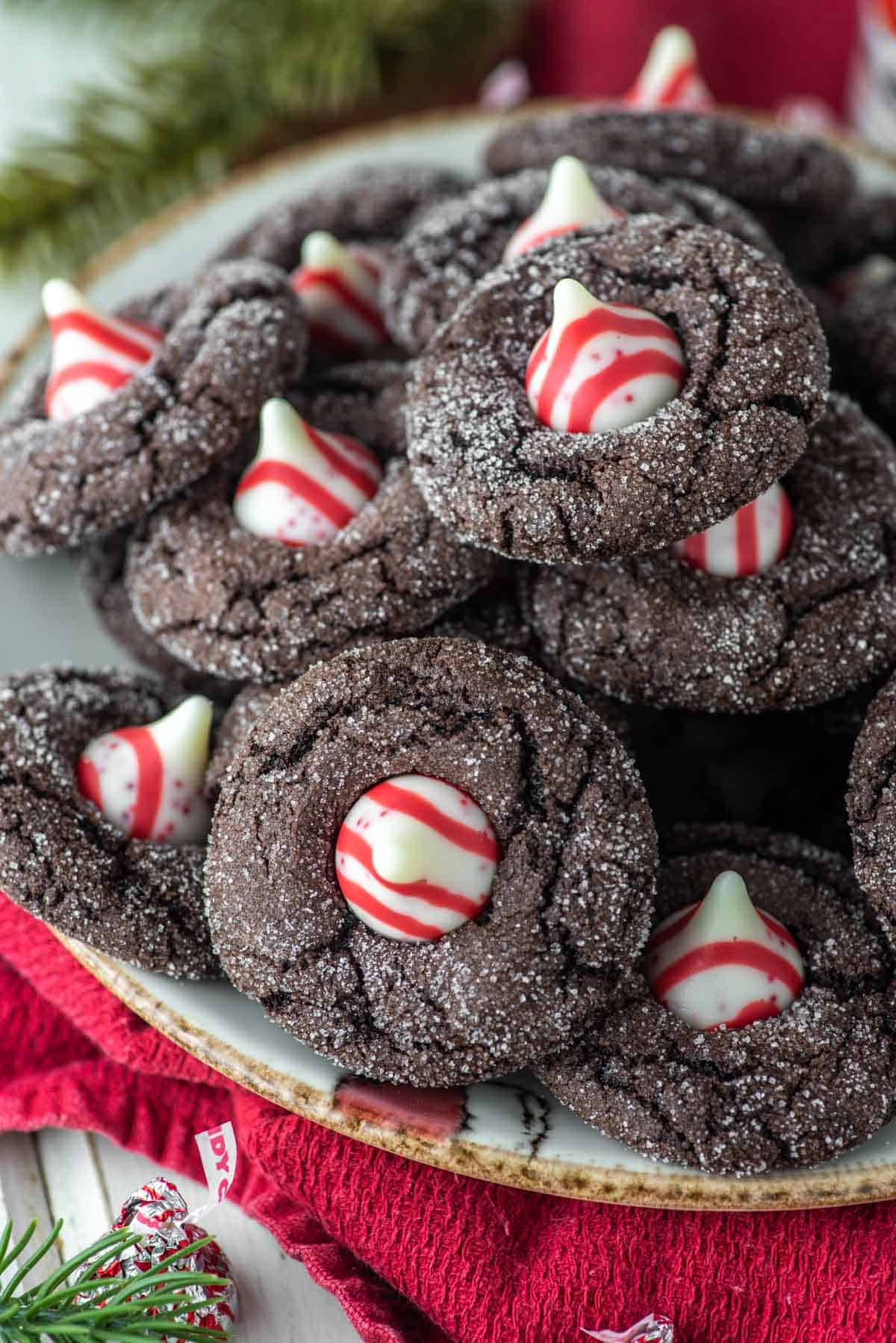 Peppermint Chocolate Blossoms