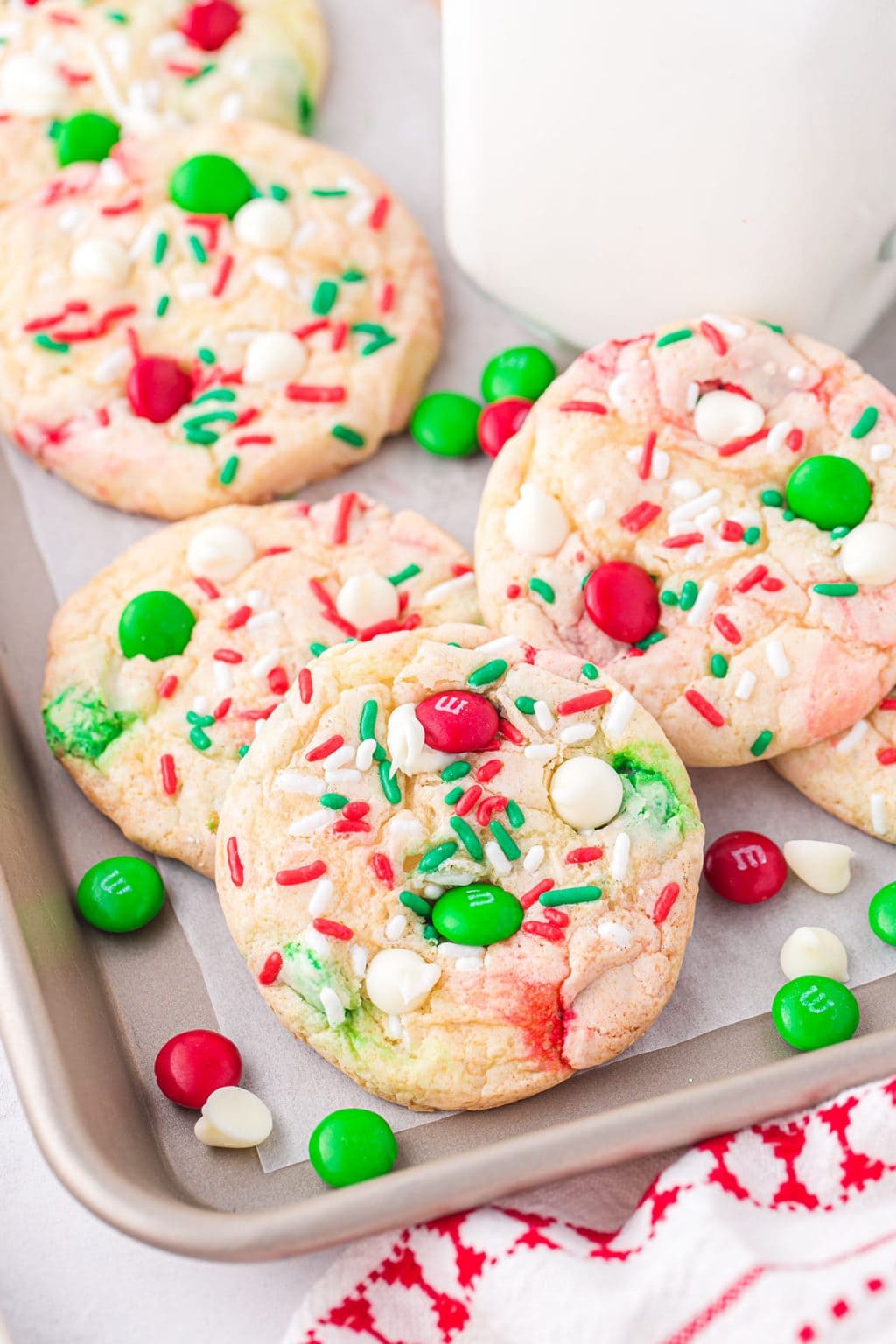 Christmas Cake Mix Cookies
