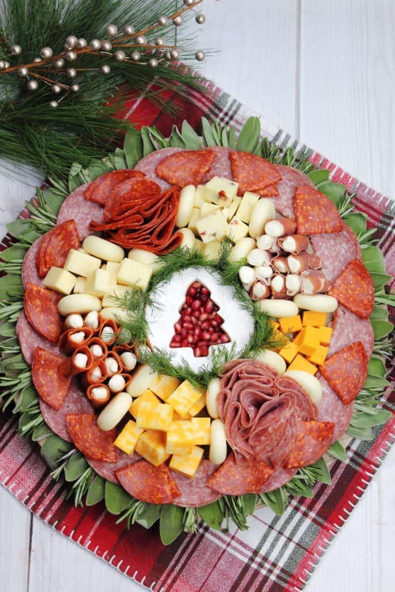 Christmas Tree Meat & Cheese Charcuterie Board
