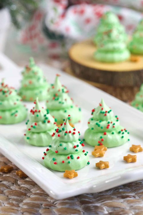 Christmas Meringue Cookies