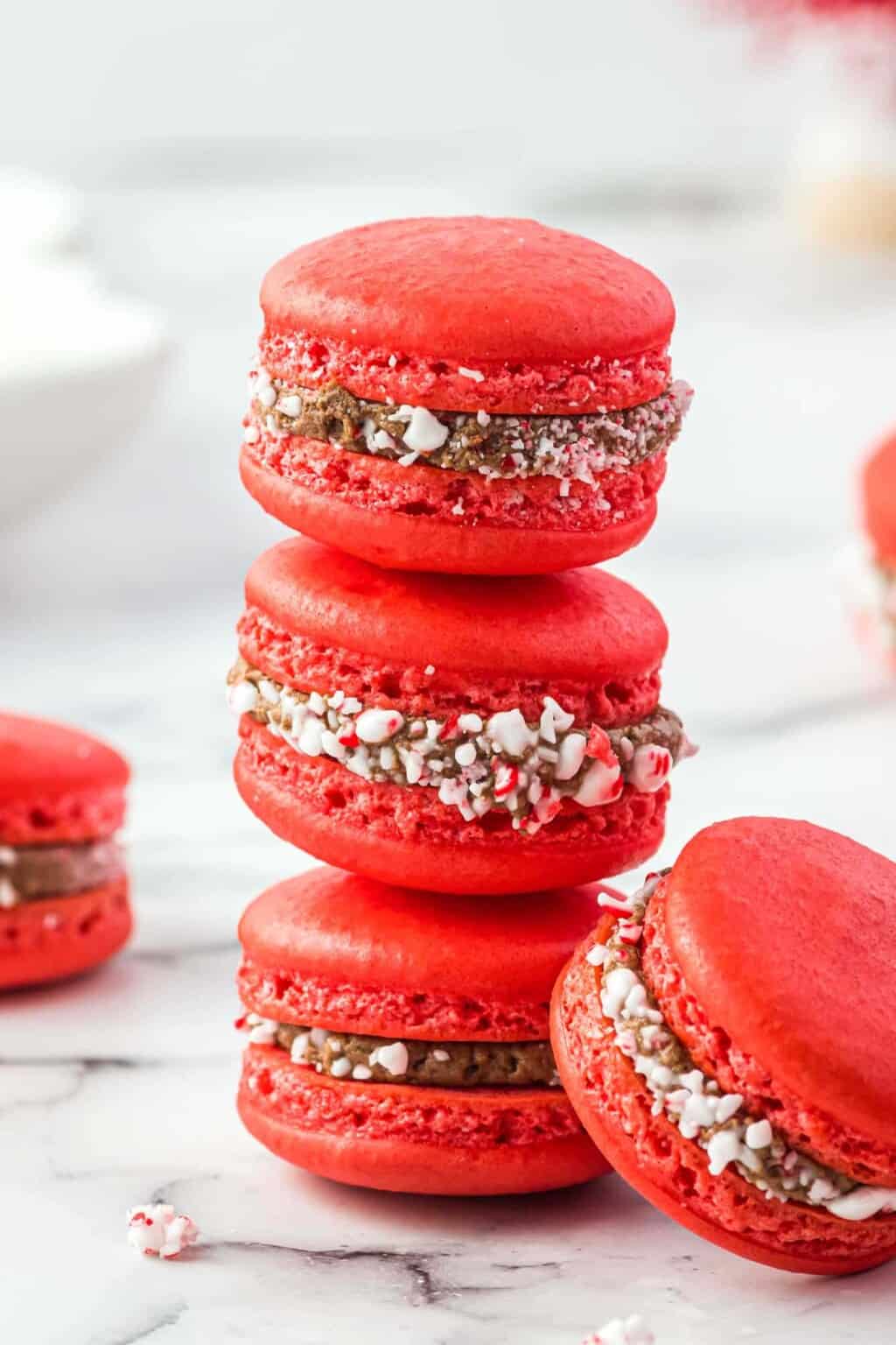 PEPPERMINT MACARONS