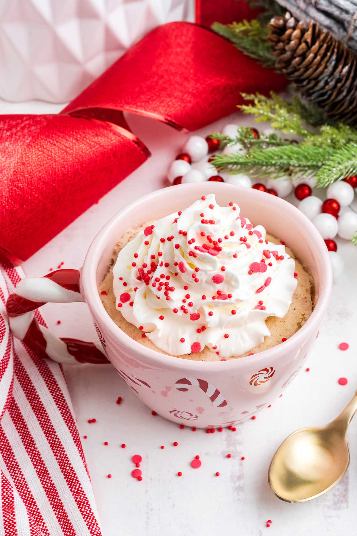 Christmas Mug Cake
