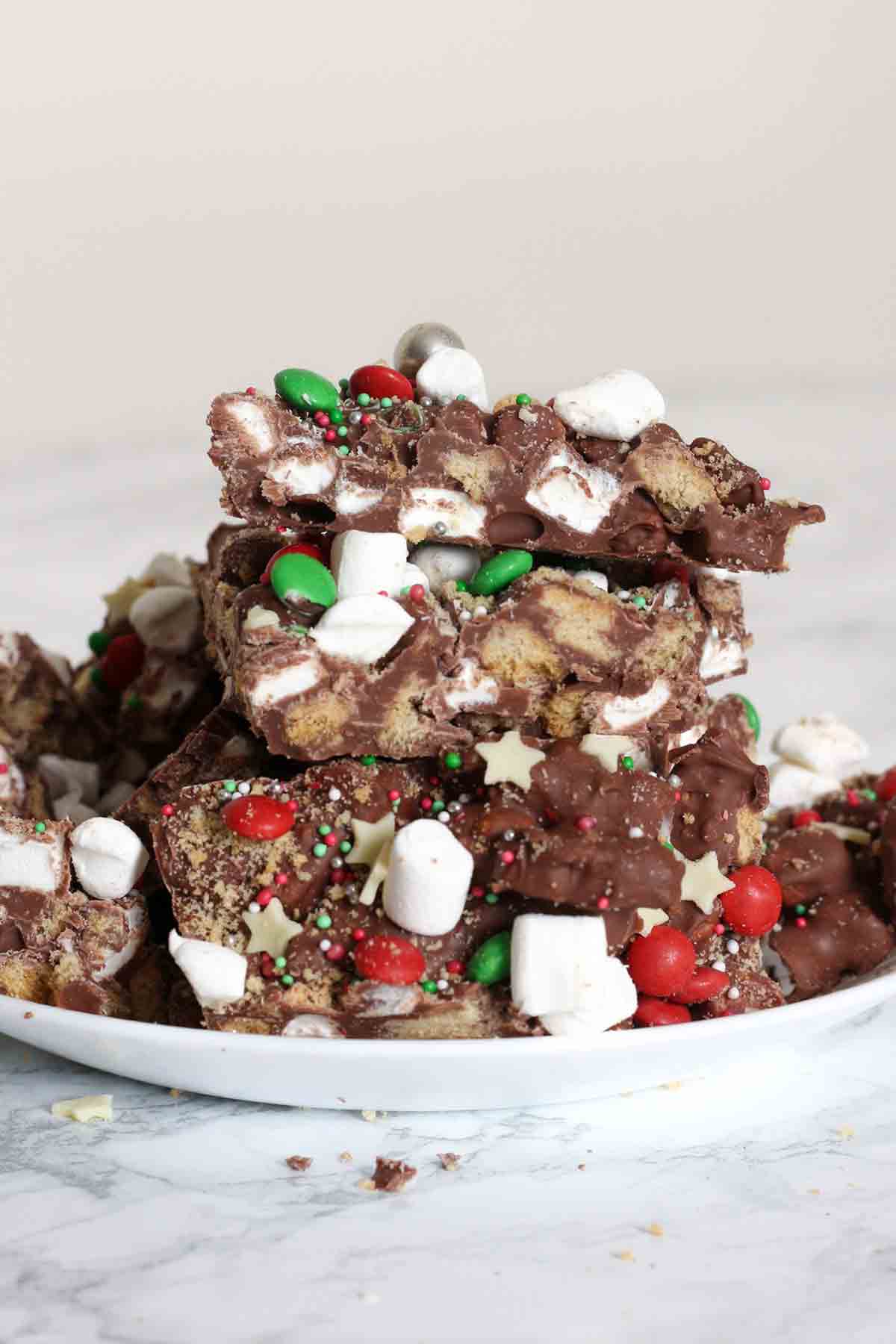 Christmas S'mores Bark