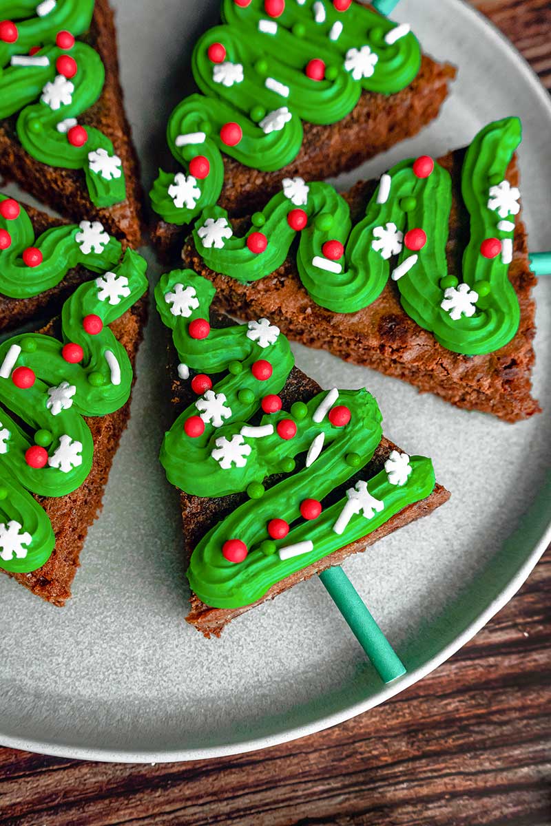 Christmas Tree Brownies